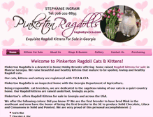 Tablet Screenshot of pinkerton-ragdolls.com